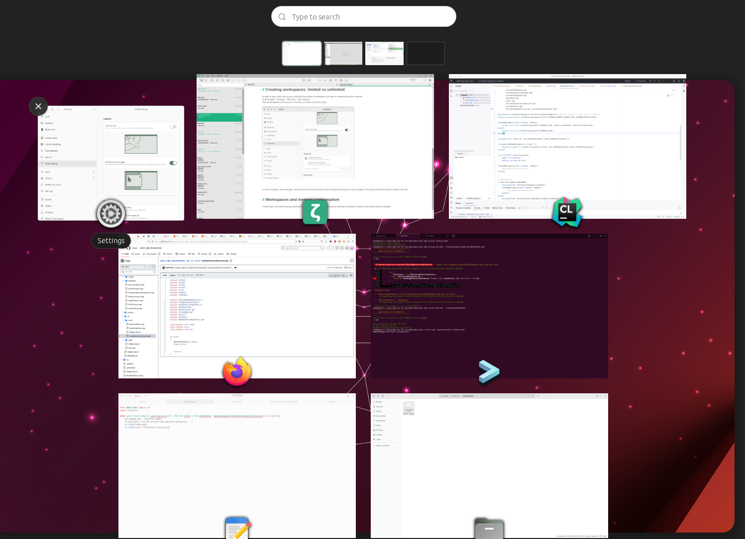 :: Ubuntu 23 Workspaces